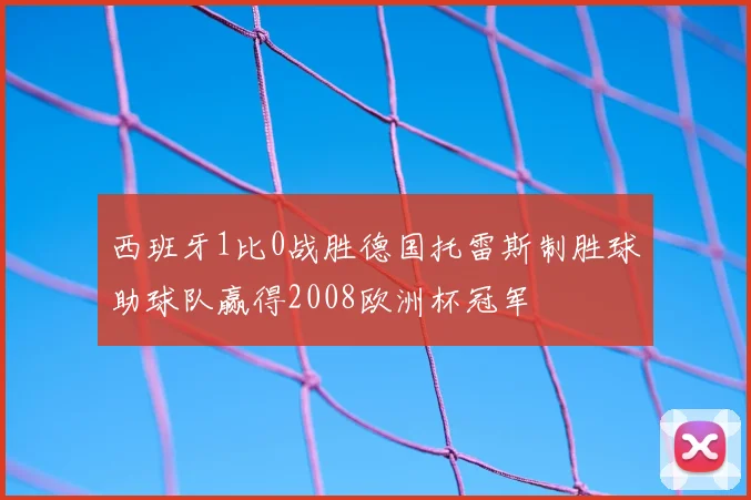 西班牙1比0战胜德国托雷斯制胜球助球队赢得2008欧洲杯冠军